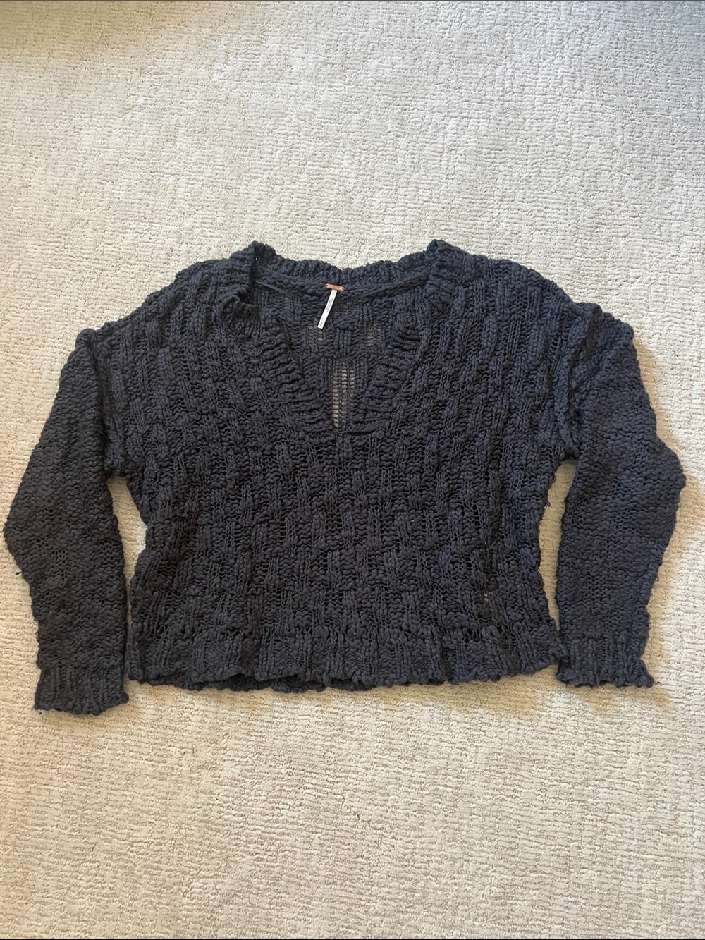 Free People chunky knit sweater!!